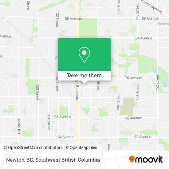 Newton, BC map