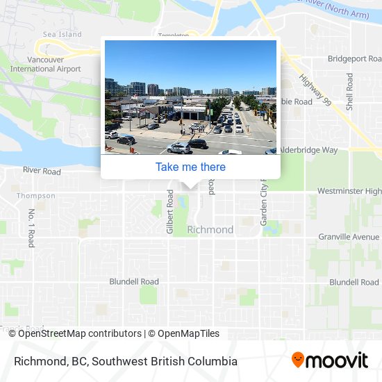 Richmond, BC map