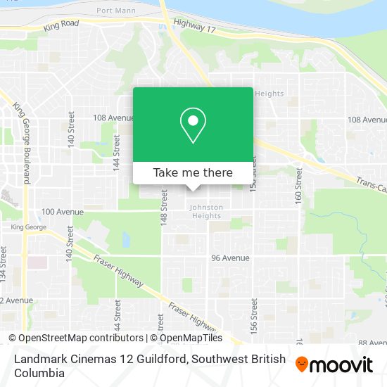 Landmark Cinemas 12 Guildford map