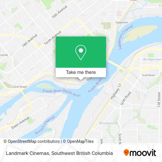 Landmark Cinemas map