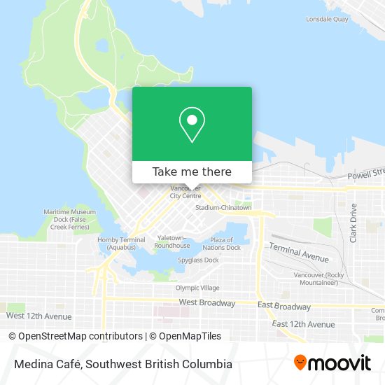 Medina Café map