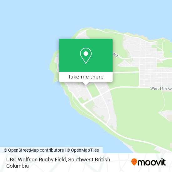 UBC Wolfson Rugby Field map