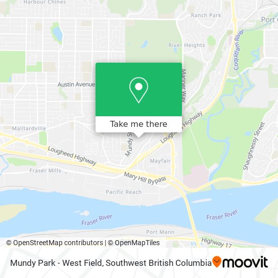 Mundy Park - West Field map