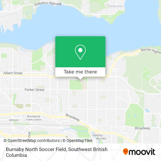 Burnaby North Soccer Field map