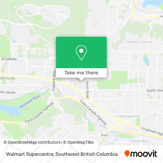 Walmart Supercentre map