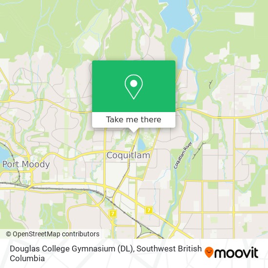 Douglas College Gymnasium (DL) map