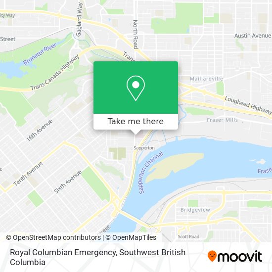 Royal Columbian Emergency map