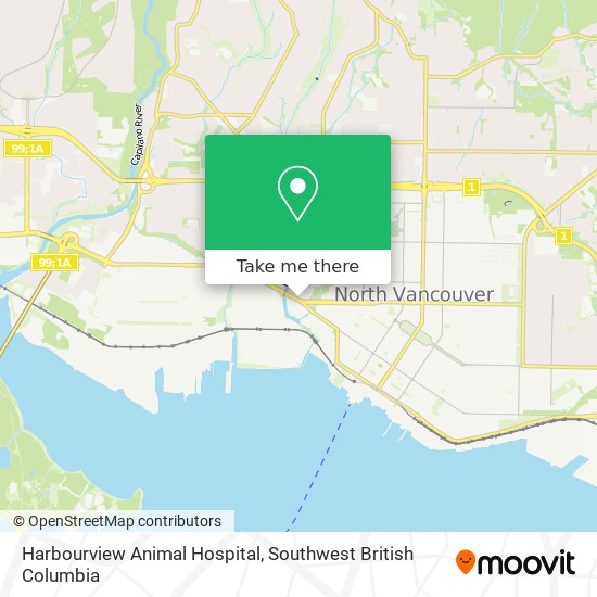 Harbourview Animal Hospital map