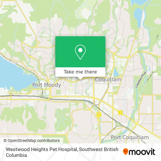 Westwood Heights Pet Hospital map