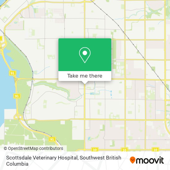 Scottsdale Veterinary Hospital map