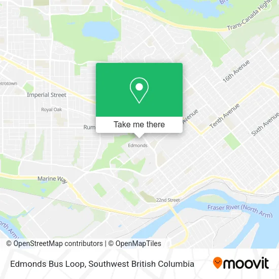 Edmonds Bus Loop map