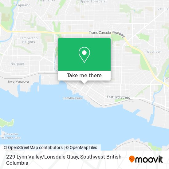 229 Lynn Valley/Lonsdale Quay map