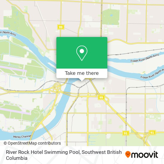 River Rock Hotel Swimming Pool map