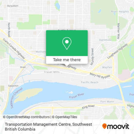 Transportation Management Centre map