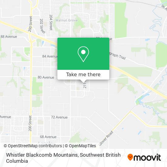 Whistler Blackcomb Mountains map