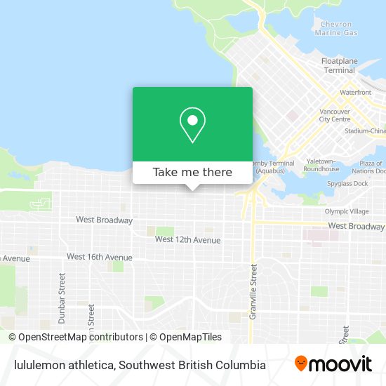lululemon athletica map