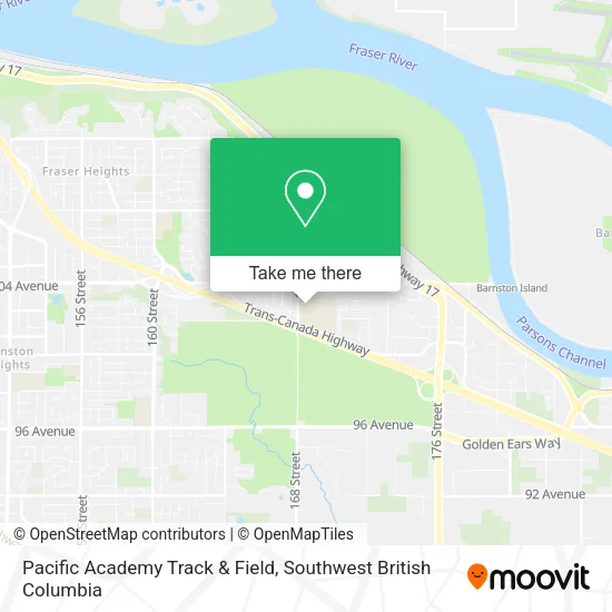 Pacific Academy Track & Field map