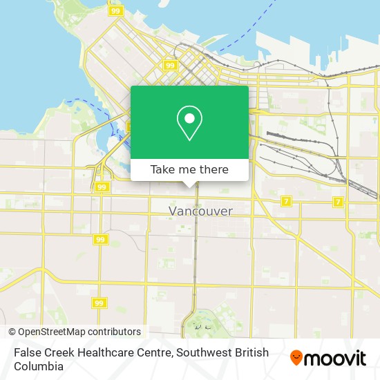 False Creek Healthcare Centre map