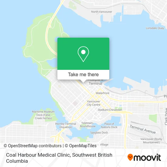 Coal Harbour Medical Clinic map