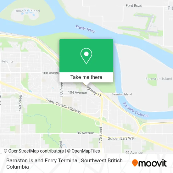 Barnston Island Ferry Terminal map