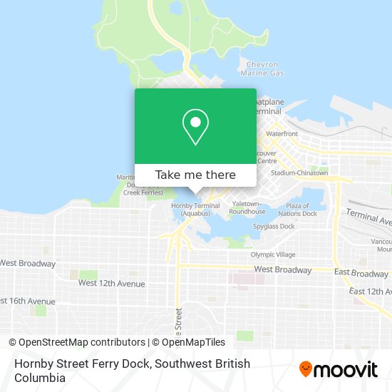 Hornby Street Ferry Dock map