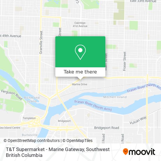 T&T Supermarket - Marine Gateway map