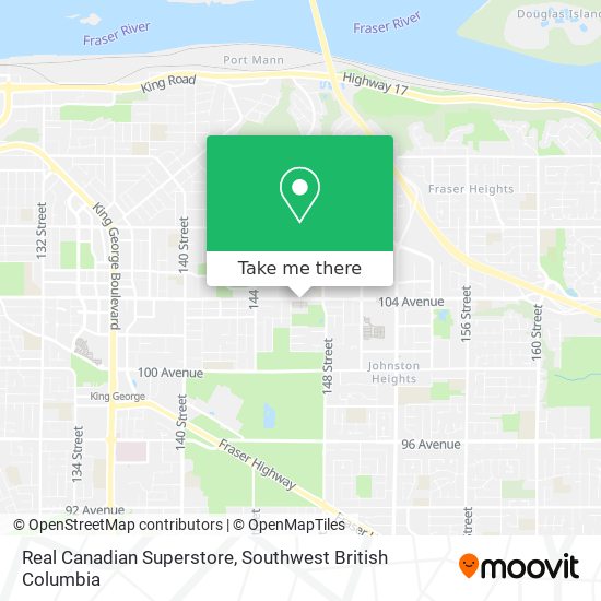 Real Canadian Superstore map