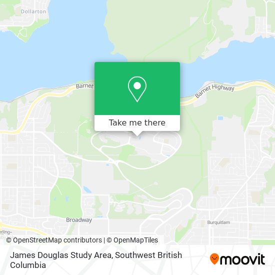 James Douglas Study Area map