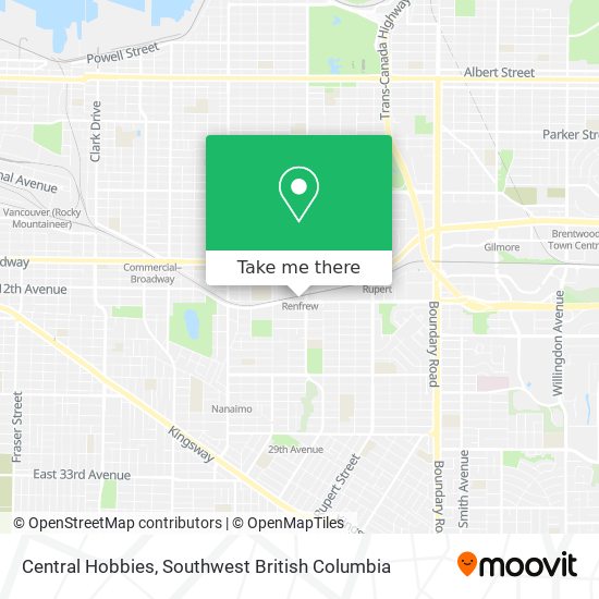 Central Hobbies map