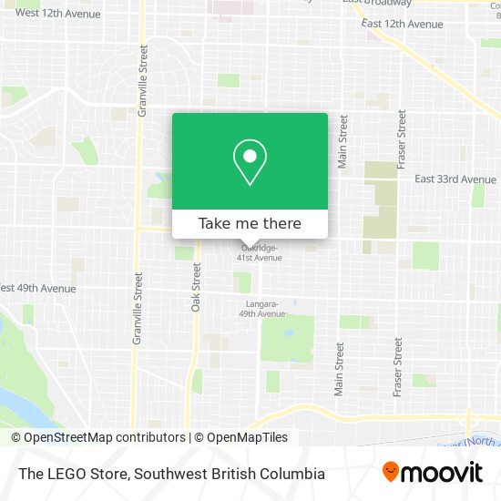 The LEGO Store map