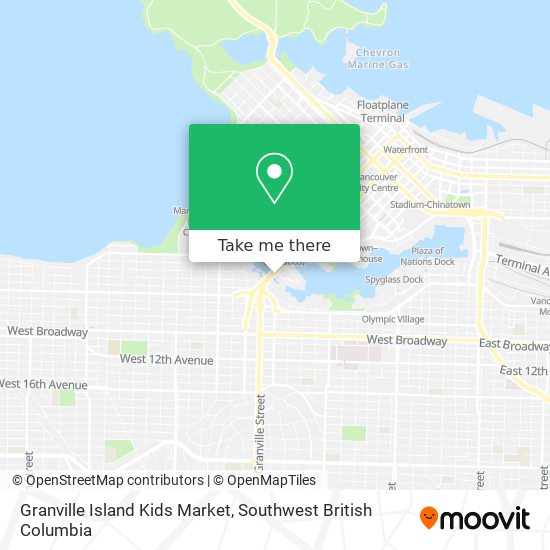 Granville Island Kids Market map