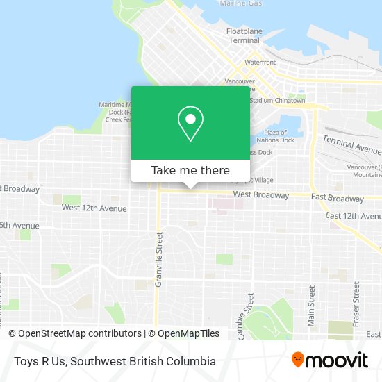 Toys R Us map