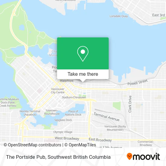 The Portside Pub map