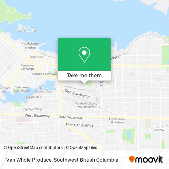 Van Whole Produce map