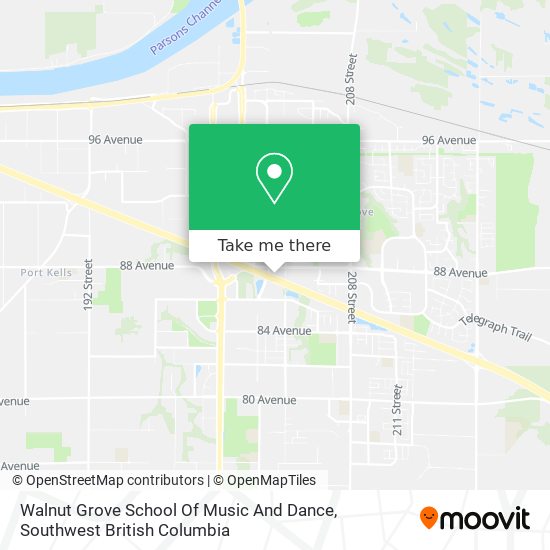 Walnut Grove School Of Music And Dance map