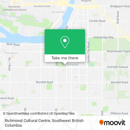 Richmond Cultural Centre map