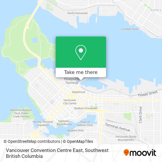 Vancouver Convention Centre East map