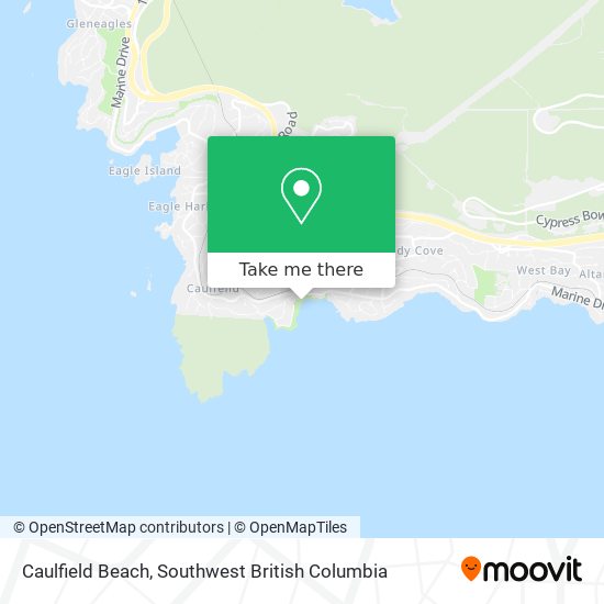 Caulfield Beach map