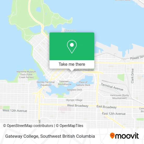Gateway College map