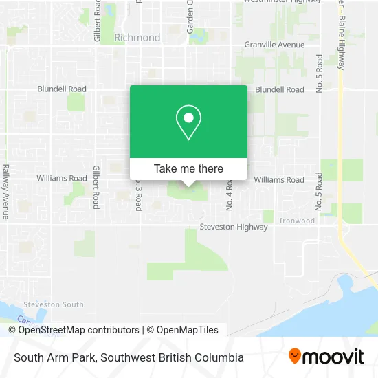 South Arm Park map