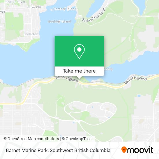 Barnet Marine Park map