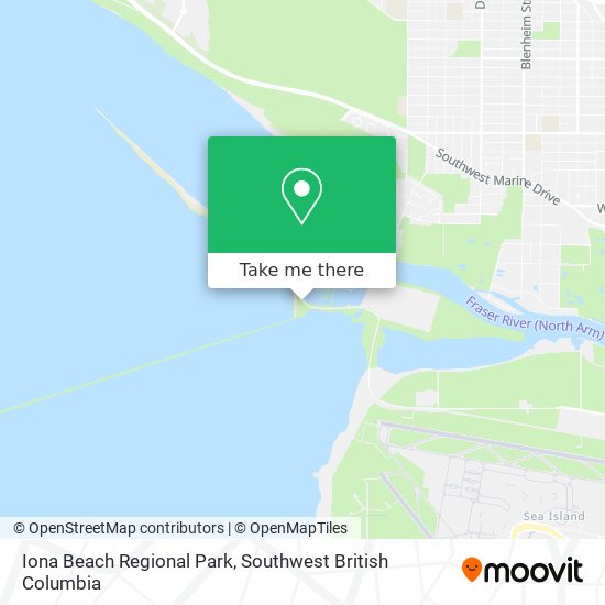 Iona Beach Regional Park map