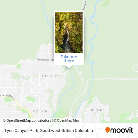 Lynn Canyon Park Map How To Get To Lynn Canyon Park In North Vancouver By Bus?