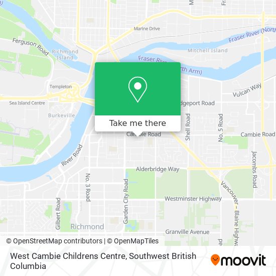 West Cambie Childrens Centre map
