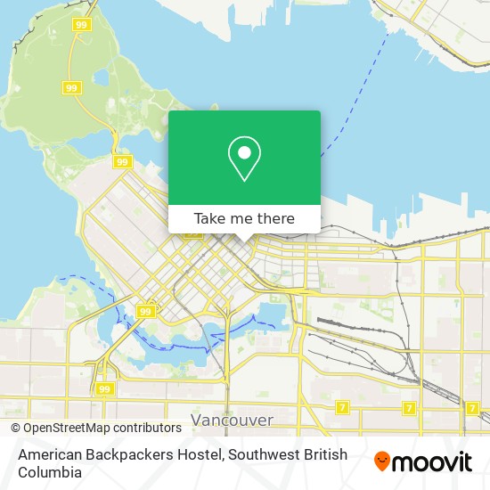 American Backpackers Hostel map