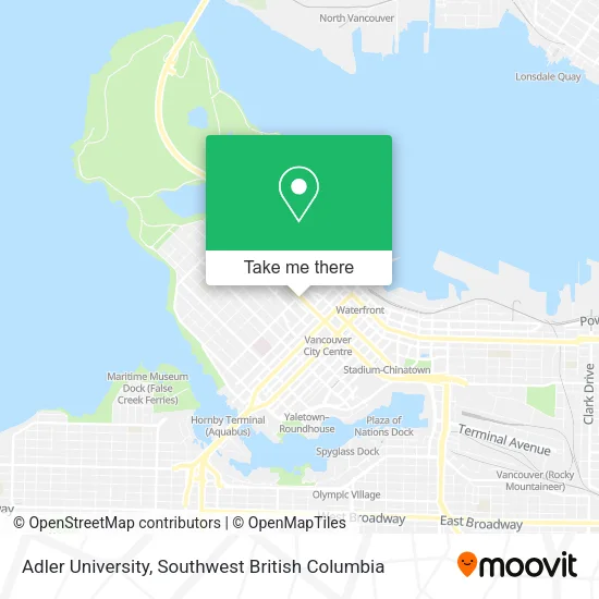 Adler University map