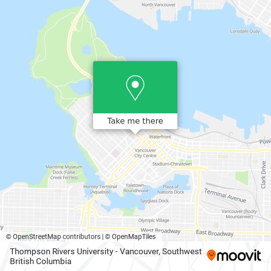 Thompson Rivers University - Vancouver plan