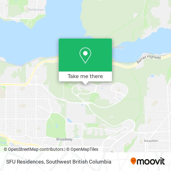 SFU Residences map