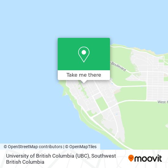 University of British Columbia (UBC) map