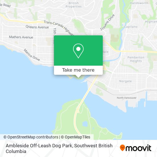 Ambleside Off-Leash Dog Park map